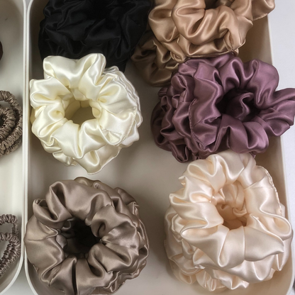 Large Silk Scrunchie Wholesale - Mix Colors & Fixed Fee