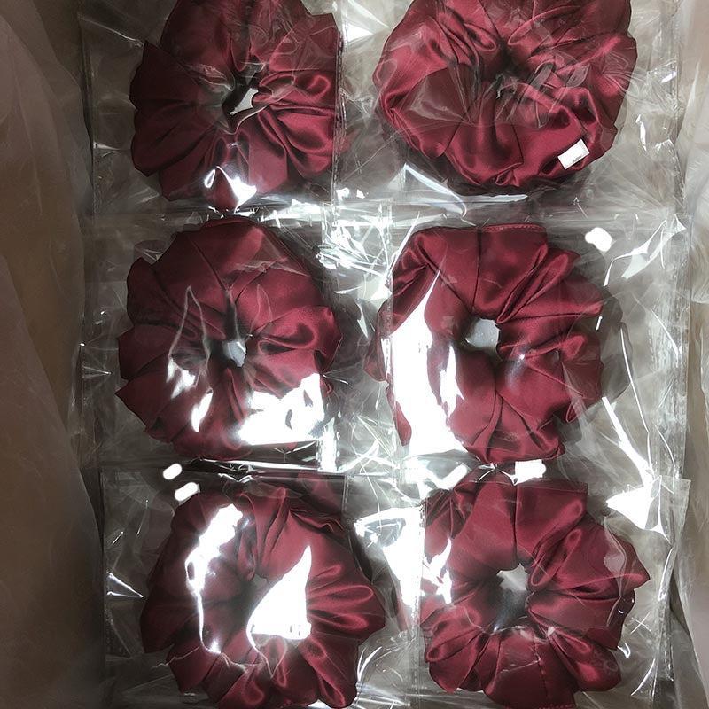 Custom Silk Scrunchie Oversize Fluffy丨Custom Brand