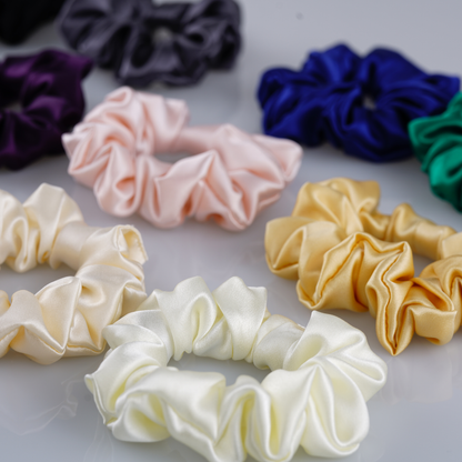 Custom Silk Scrunchie Medium丨Custom Brand