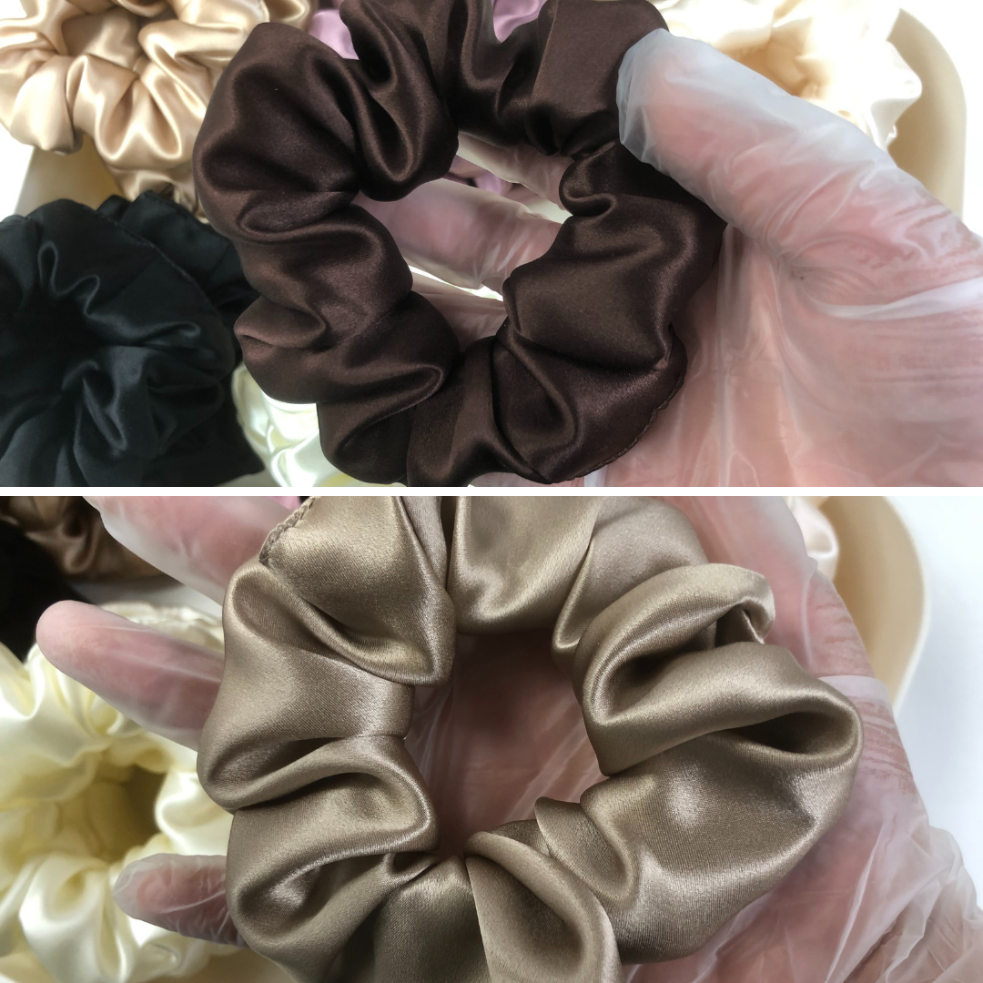 Custom Silk Scrunchie Large丨Custom Brand