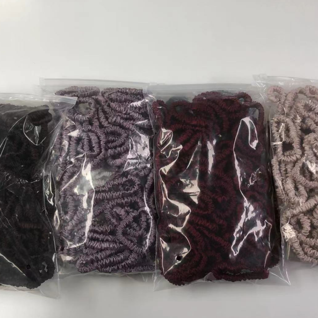 Mini Silk Scrunchies Wholesale - Mix Colors & Fixed Fee