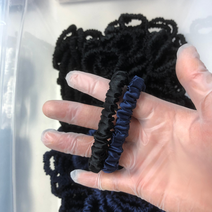 Mini Silk Scrunchies Wholesale - Mix Colors & Fixed Fee
