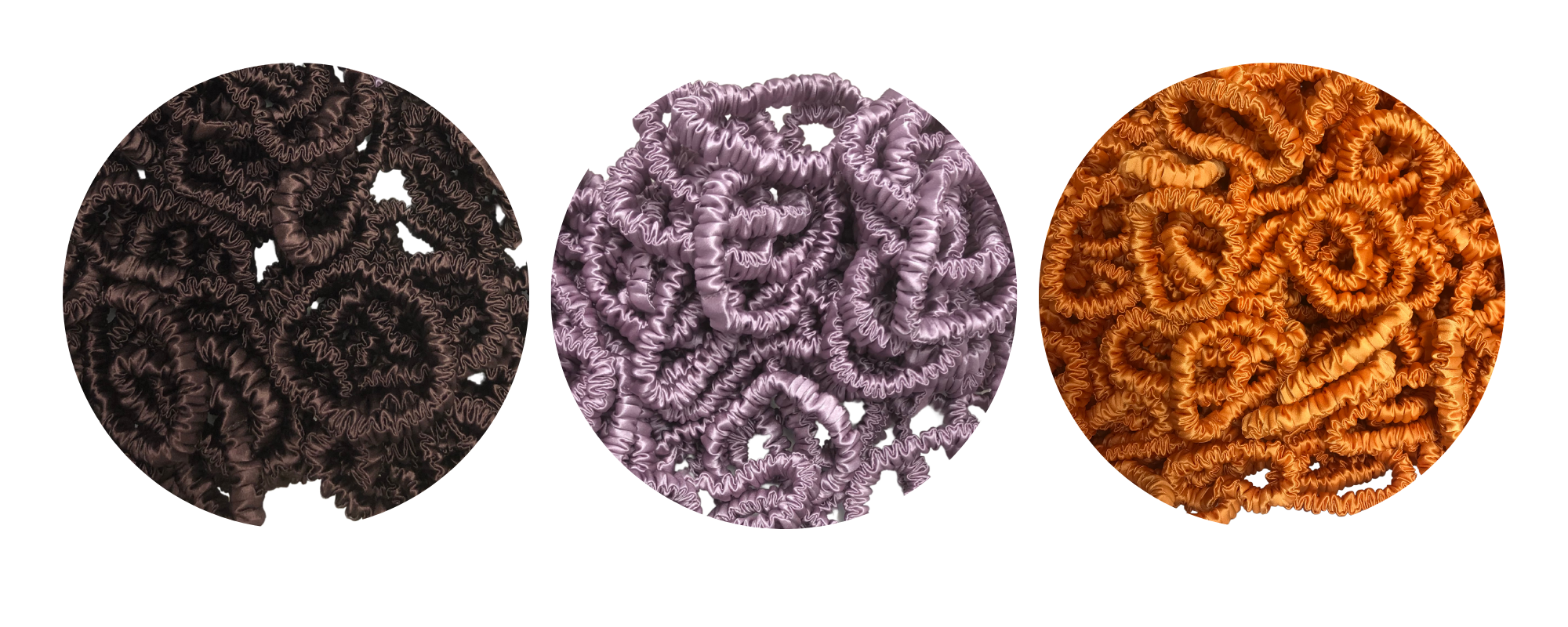 skinny silk scrunchies custom wholesale, custom brand low MOQ, 1 piece wholesale