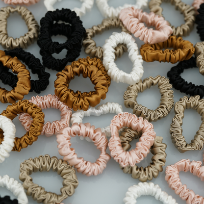 Custom Silk Scrunchie Tiny丨Custom Brand