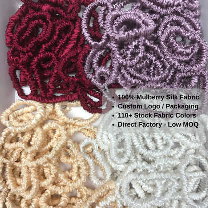 Small silk scrunchie bulk for brands