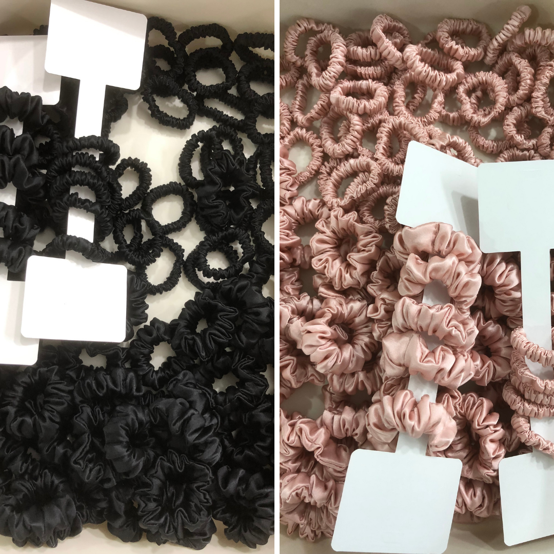 Custom Silk Scrunchie Tiny丨Custom Brand