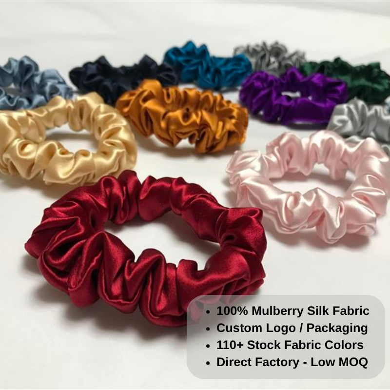 Standard size silk scrunchie for everyday use