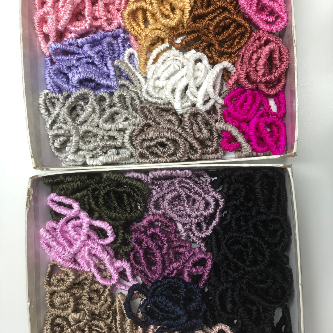Mini Silk Scrunchies Wholesale - Mix Colors & Fixed Fee