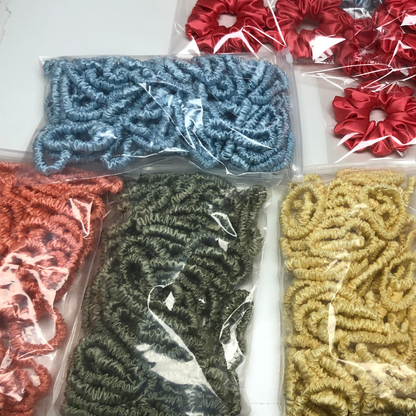 Mini Silk Scrunchies Wholesale - Mix Colors & Fixed Fee