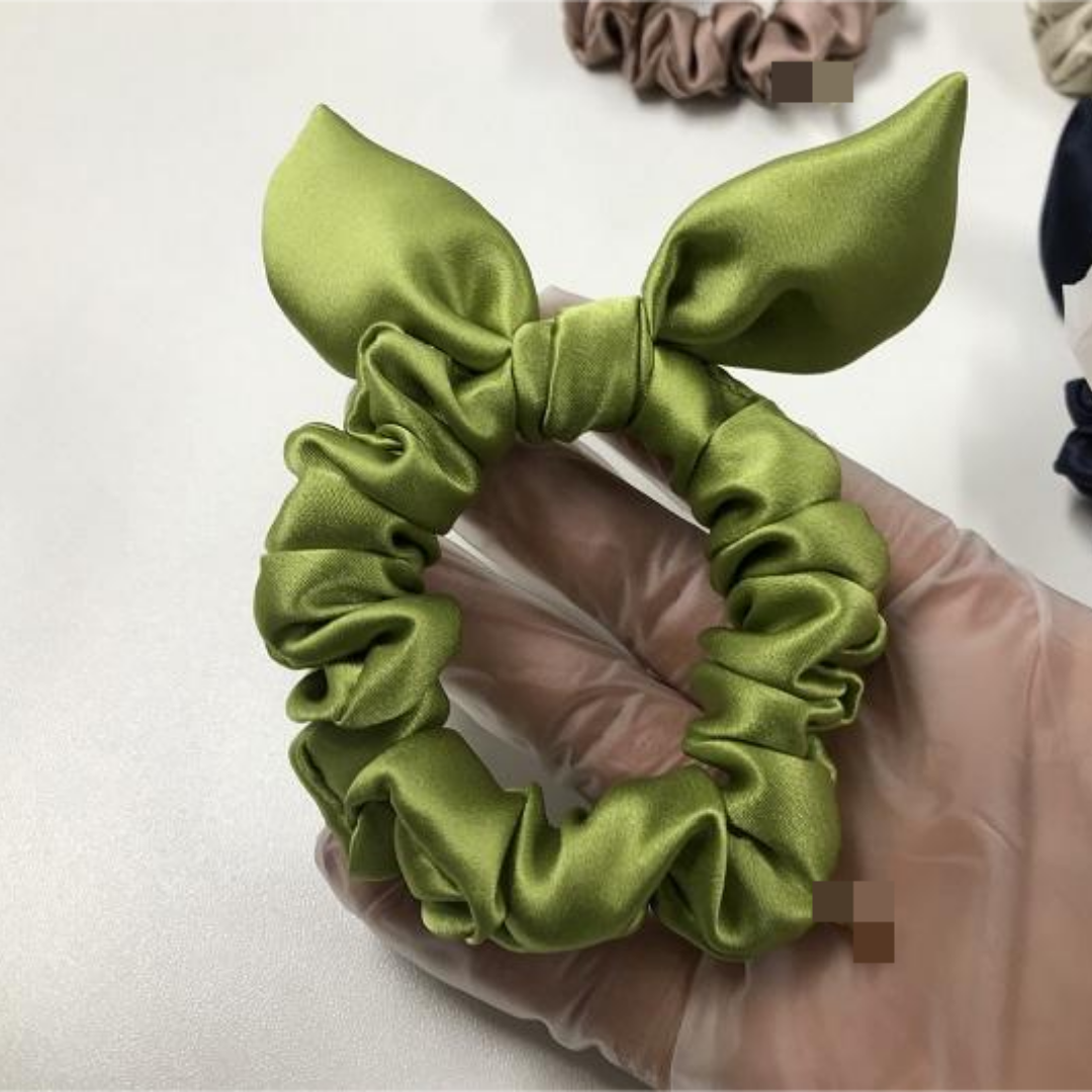 Custom Silk Scrunchie Bow丨Custom Brand