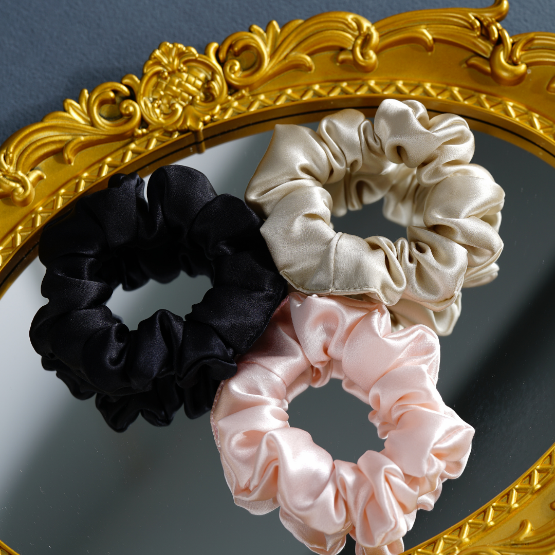 Custom Silk Scrunchie Medium丨Custom Brand