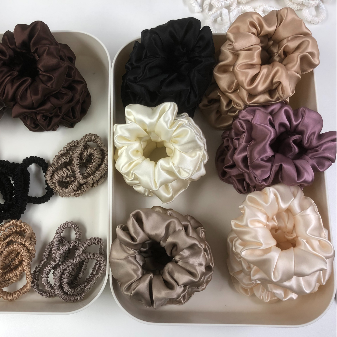 Custom Silk Scrunchie Large丨Custom Brand