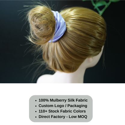 Custom Silk Scrunchie Oversize丨Custom Brand & Bulk Wholesale